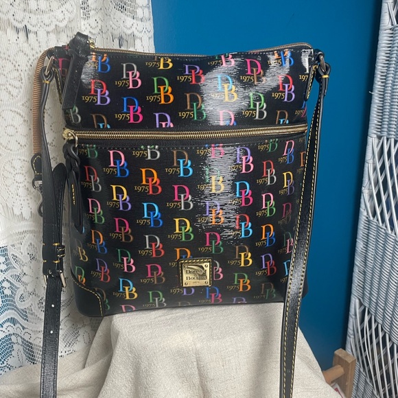 Dooney & Bourke Handbags - RARE Dooney & Bourke DB75 Multi Color Crossbody